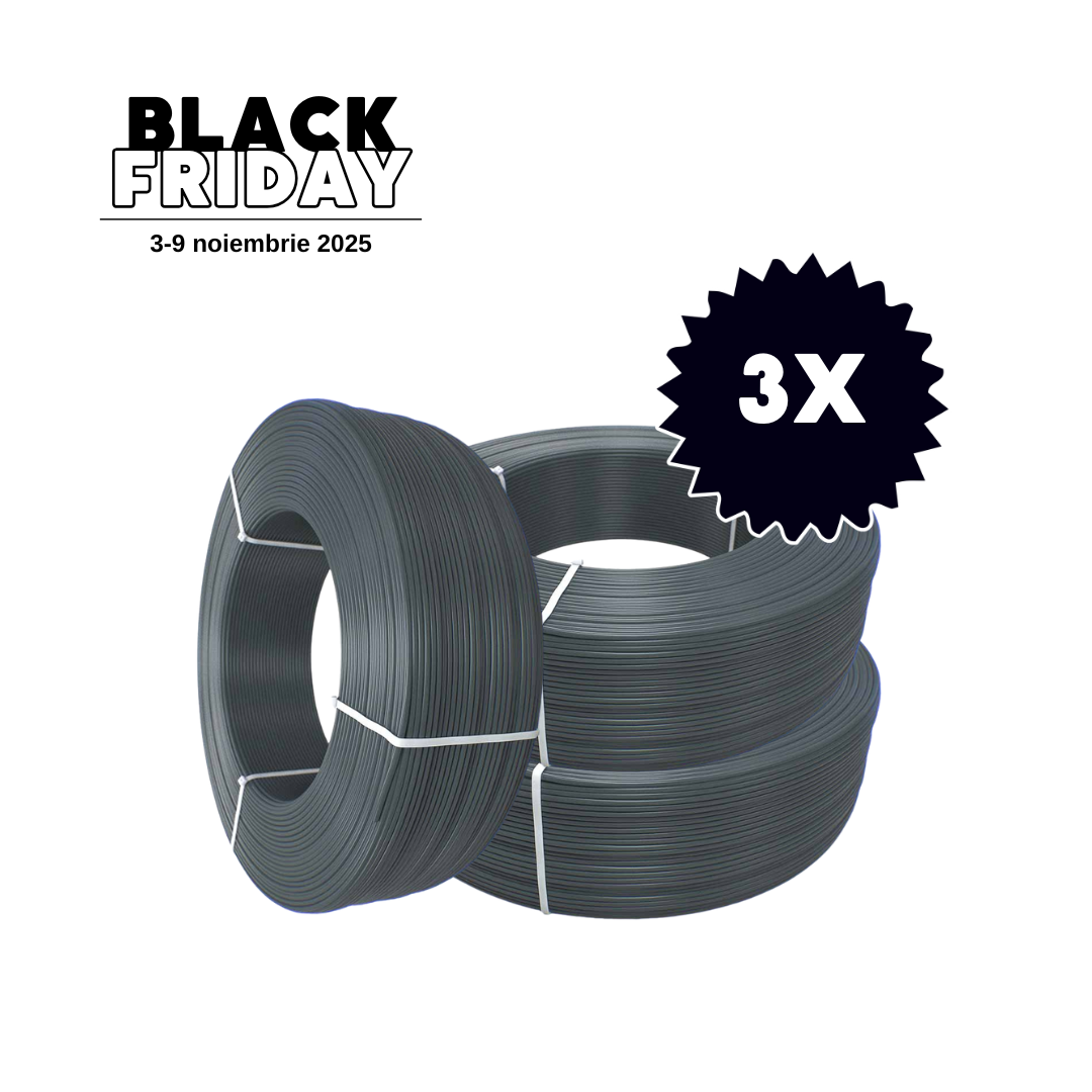 Pachet 3x FormFutura Refill PETG Iron Grey