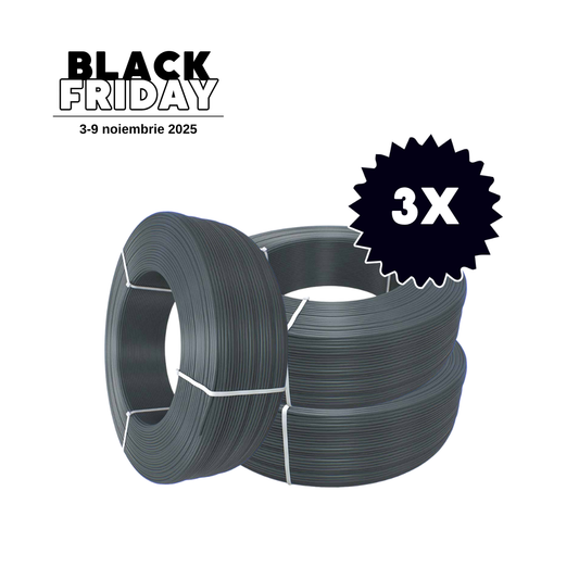 Pachet 3x FormFutura Refill PETG Iron Grey