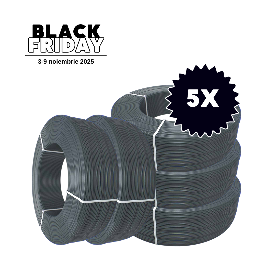 Pachet 5x FormFutura Refill PETG Iron Grey