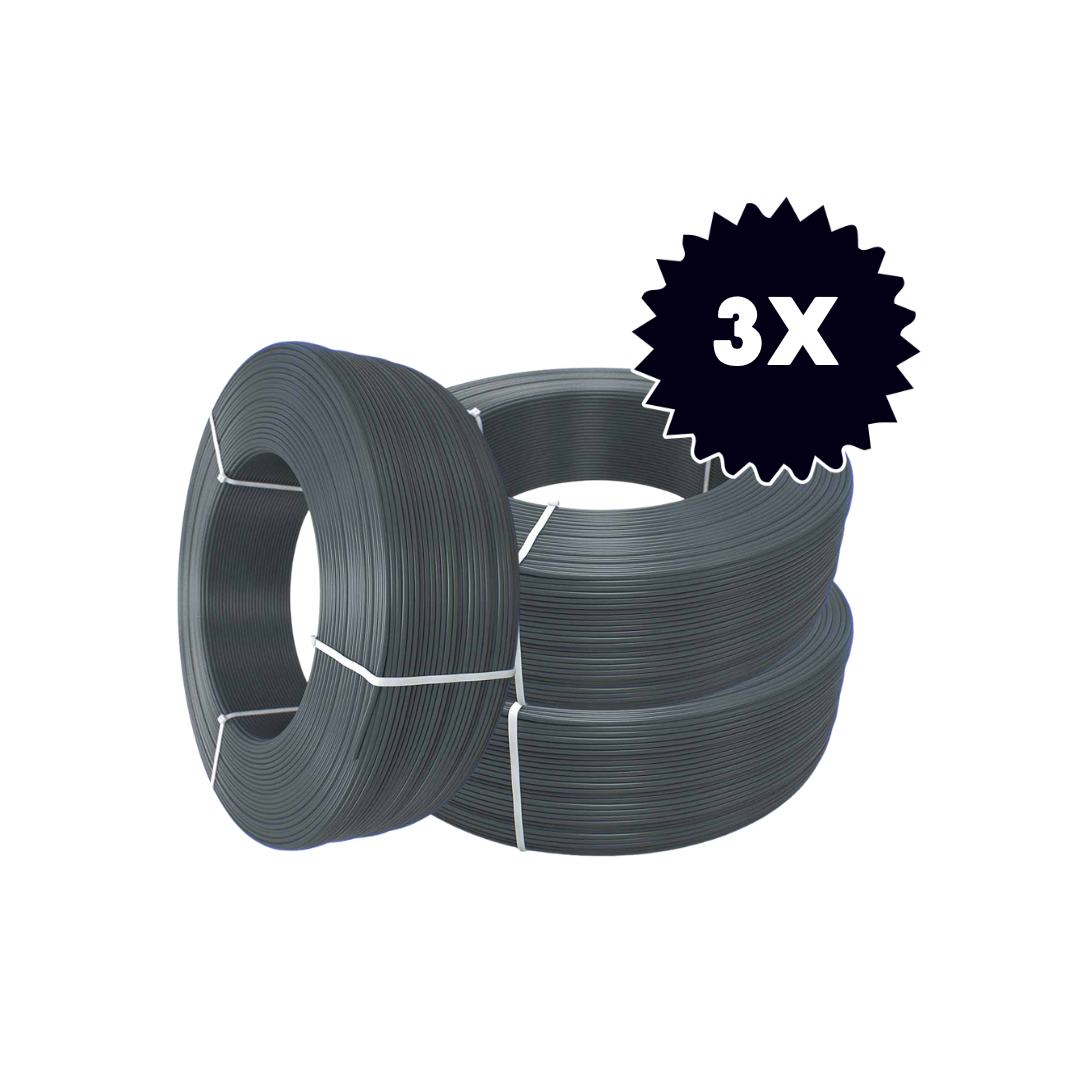 Pachet 3x FormFutura Refill PETG Iron Grey