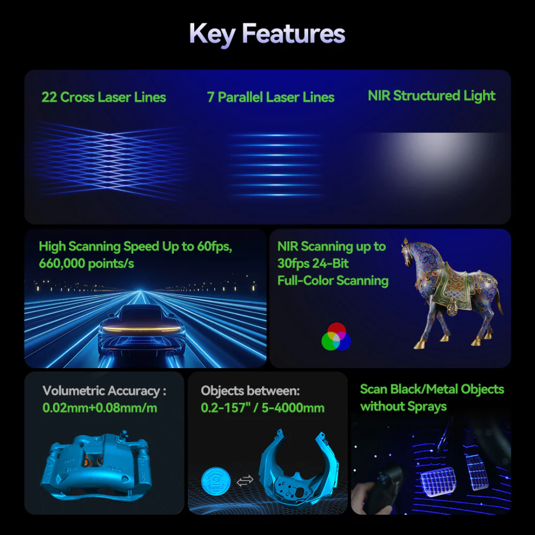 Scanner 3D Creality CR-Scan Raptor Pro