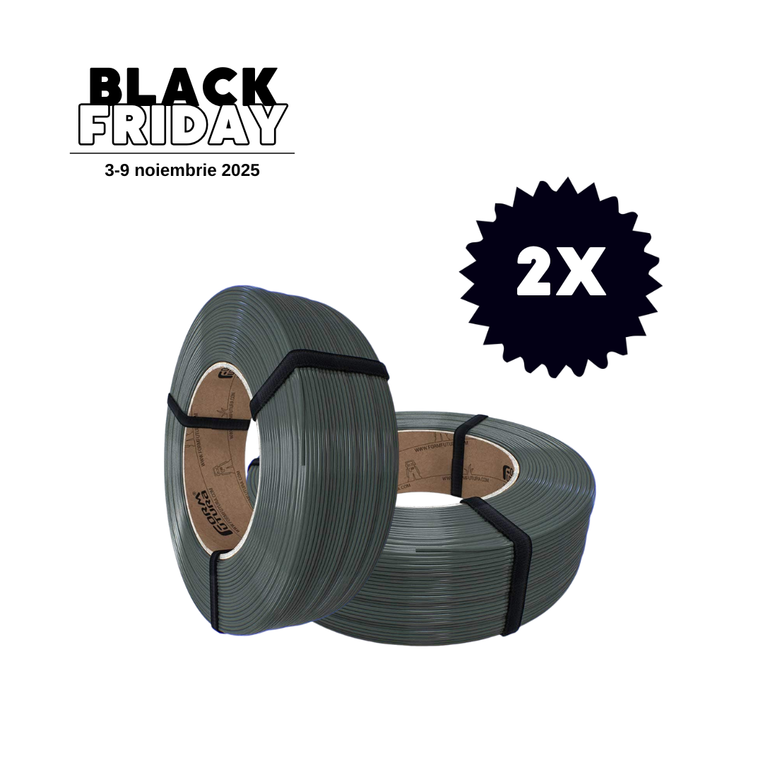 Pachet 2x FormFutura Refill PLA Basalt Grey