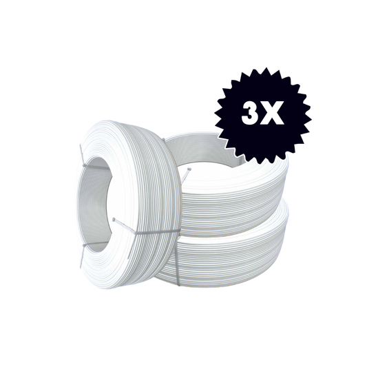 Pachet 3x FormFutura Refill PLA Traffic White