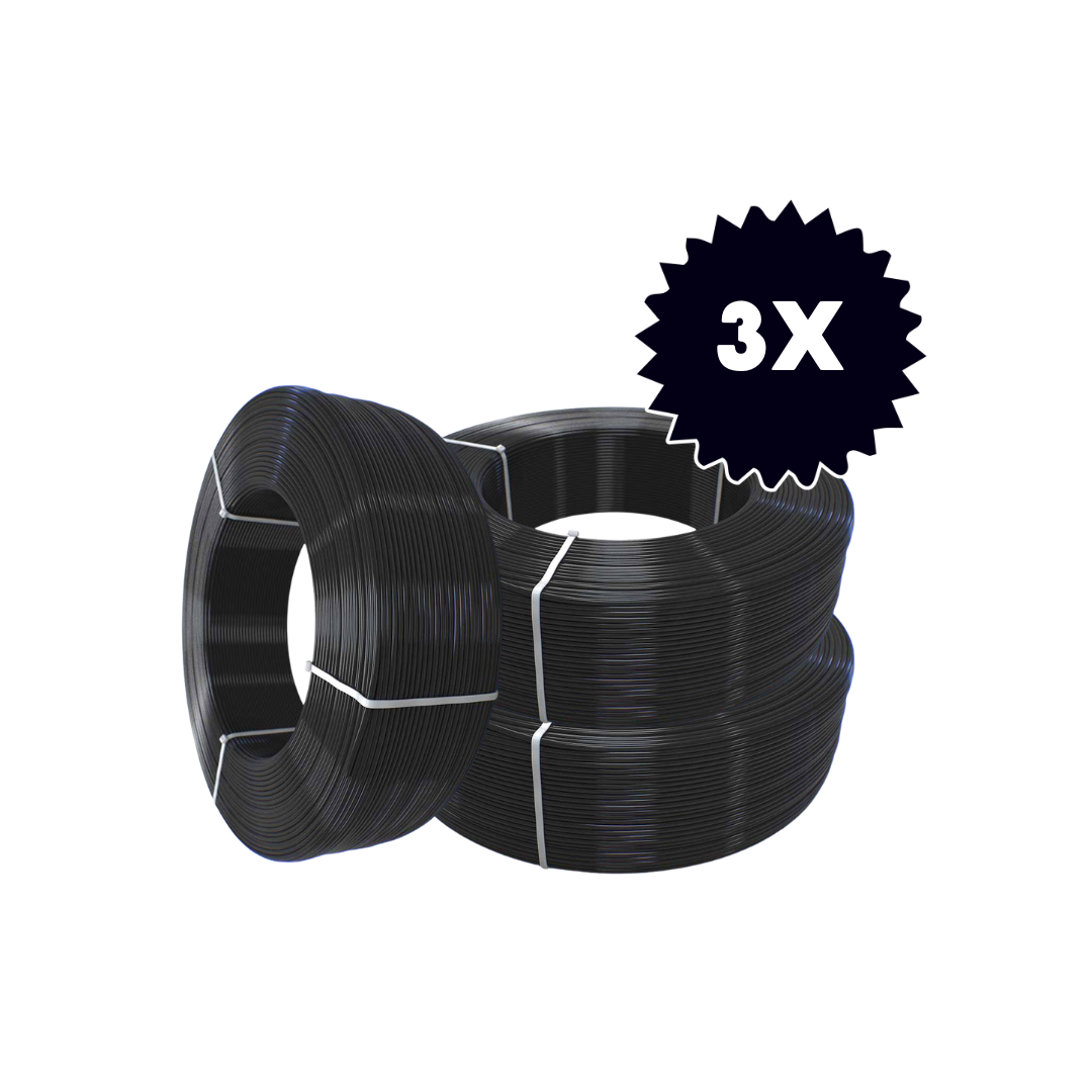 Pachet 3x FormFutura Refill PETG Traffic Black