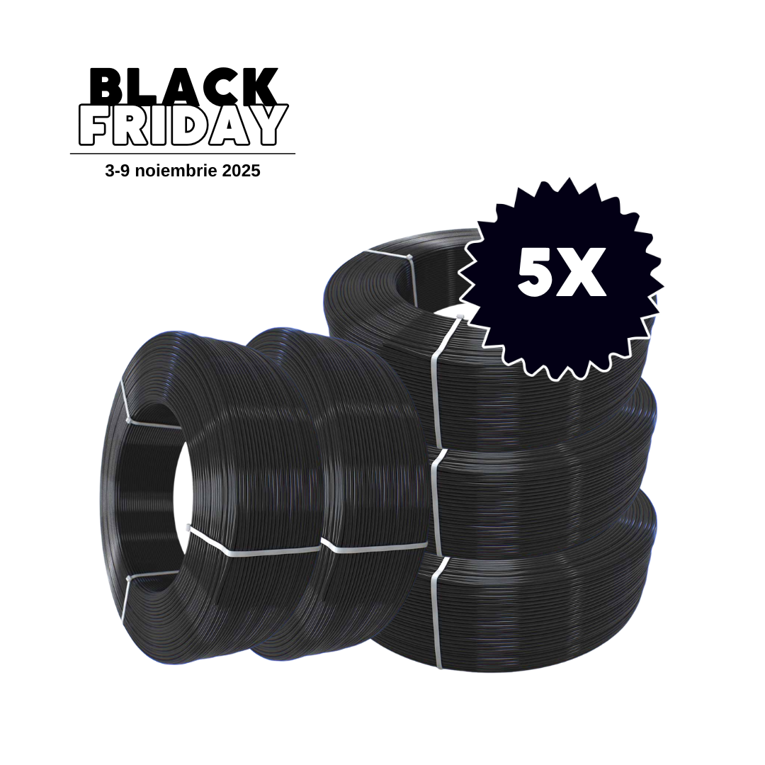 Pachet 5x FormFutura Refill PLA Signal Black