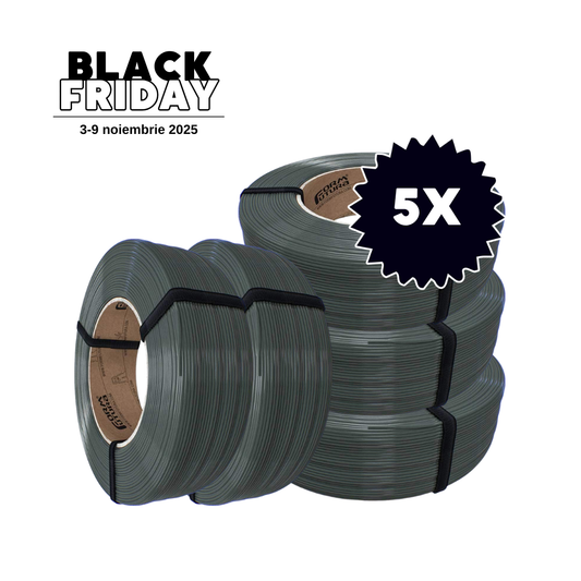 Pachet 5x FormFutura Refill PLA Basalt Grey