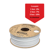 Filament 3D Formfutura EasyFil ePETG Traffic White 1kg | Holiday Sale
