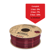 Filament 3D Formfutura EasyFil ePETG Transparent Red 1kg | Holiday Sale