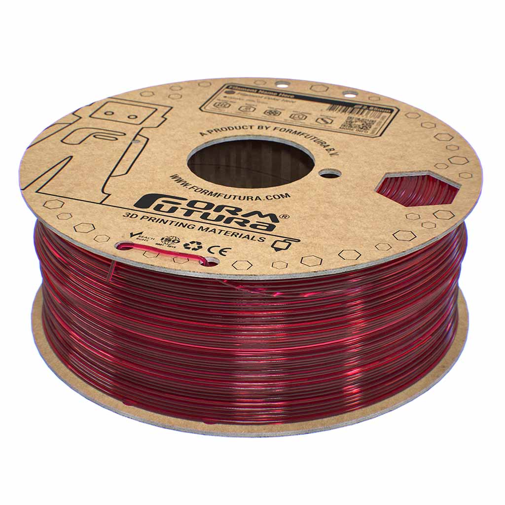 Filament 3D Formfutura EasyFil ePETG Transparent Red 1kg | Holiday Sale